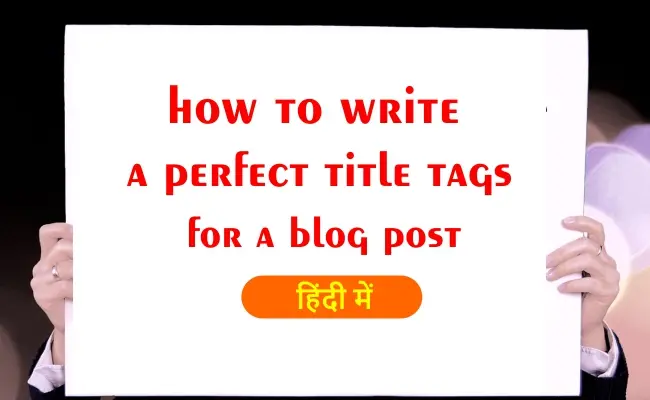 how to right perfect title tag for seo