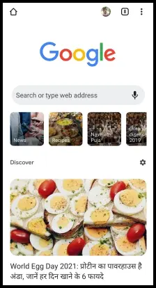 Google Discover on Android